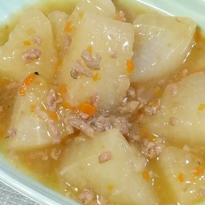 ひき肉炒め活用!大根のそぼろ煮